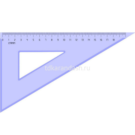 Треугольник 30х18см прозрачный тонированный, пластик ТК49