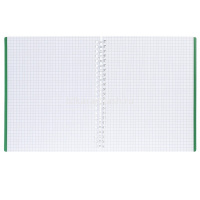 Тетрадь А5 80л клетка "Velvet. Зеленая" на спирали пластиковая обложка 081570 от магазина "Карандаш"