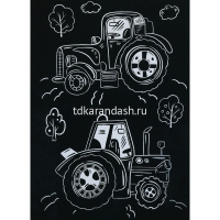 Альбом с гравюрами 14х20см 10л. "Транспорт" (в комплекте пластиковый штихель) GHPB-04 от магазина "Карандаш"