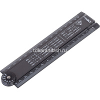 Линейка 15-30см "Orbit" складная, прозрачная тонированная, пластик EG01102 от магазина "Карандаш"