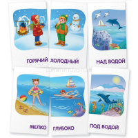 Набор карточек. Мяу-гав. Противоположности. Развиваем восприятиеи пространств.мышление 48стр. от магазина "Карандаш"