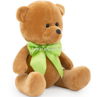 Медведь Топтыжкин 17см коричневый с бантиком MA2002-187/17 от магазина "Карандаш"