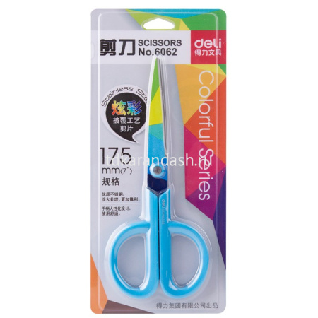 Ножницы 17см "Vivid" сталь, ручки пластик, лезвия с принтом 6062 от магазина "Карандаш"