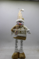 Сувенир "Дед Мороз, Снеговик" h-30/55см на телескопических ногах Y9881-24 от магазина "Карандаш"