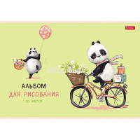 Альбом для рисования А4 20л "FunnyPanda" на скобе матовая ламинация 5 дизайнов 074446 от магазина "Карандаш"