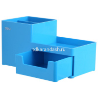 Подставка-органайзер "Rio" 17,5x9x9,2см 4 отделения, пластик, голубой EZ25130 от магазина "Карандаш"