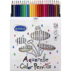 Карандаши акварельные 24 цвета "Acmeliae" с кисточкой круглые дерево, картон 9401-24 от магазина "Карандаш"