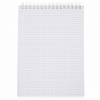 Блокнот А5 80л "Velvet. Белый" клетка, на спирали, пластиковая обложка 081547 от магазина "Карандаш"