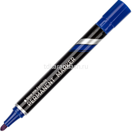 Маркер перманентный "Think" синий, пулевидный наконечник, толщина линии 1,5-3мм EU10030