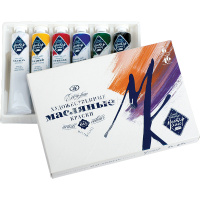 Краски масляные 6 цветов 46мл туба Мастер Класс 1141083 от магазина "Карандаш"