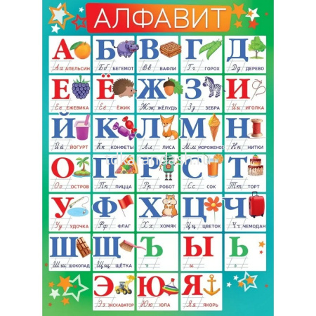 Плакат "Алфавит" 600х440мм 84.893