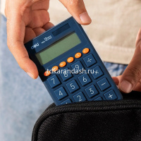 Калькулятор 12 разрядов 112х70х8,5мм синий EM130BLUE от магазина "Карандаш"