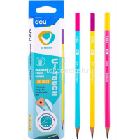 Картинка Карандаш чернографитный "U-Touch" 2B, трехгранный, цвет корпуса ассорти EU53100-1 от магазина "Карандаш" Карандаш чернографитный "U-Touch" 2B, трехгранный, цвет корпуса ассорти EU53100-1 от магазина "Карандаш"