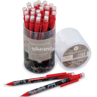 Карандаш механический 0,7мм "HappyGraphix.Military blue" с ластиком, пластик 21-0042/06 от магазина "Карандаш"