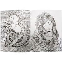 Арт-раскраска "Сказочный мир" В5 (193х252мм) 112стр. склейка, лак Р-9738 от магазина "Карандаш"