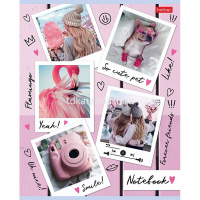 Тетрадь А5 48л клетка "Полароид" на скобе выборочный лак 5 дизайнов 48Т5вмВ1/078396 от магазина "Карандаш"