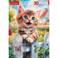 Пазлы 30 эл. "Счастливый котик" 21х29см макси 30ПЗ4_34431/091628 от магазина "Карандаш"