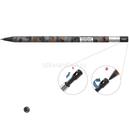 Карандаш цанговый 2,0мм "ColorTouch. Rough Native" HB с точилкой, пластик 48187 от магазина "Карандаш"