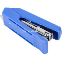 Степлер №10 15л "Essential" глубина 50мм, со встроенным антистеплером, металл/пластик, синий E0271 от магазина "Карандаш"