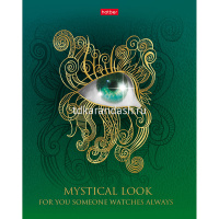 Тетрадь А5 48л клетка "Мистический взгляд" на скобе матовая ламинация 3D фольга 3D лак 5 дизайнов 05 от магазина "Карандаш"