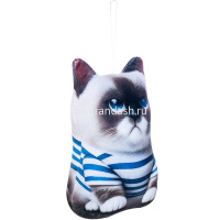 Кот в тельняшке 21х15см серый/белый PRIKT1 от магазина "Карандаш"