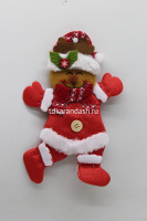 Украшение подвесное Дед Мороз, Снеговик, Олень 20х13см текстиль, 3 вида Y9868-24 от магазина "Карандаш"