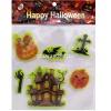 Наклейки витражные "Хэллоуин" 19х19см 6шт. размер 5-8см, 6 видов Y9898-24 от магазина "Карандаш"