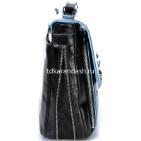 Портфель "Blue Square" 41х30х10см, 1 отделение, черный, натуральная кожа CA3111B2/N от магазина "Карандаш"