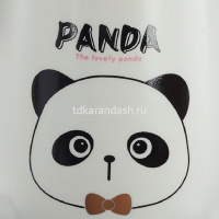 Кружка "Панда" 8х10см с ложкой и крышкой, 4 вида, керамика SK3596 от магазина "Карандаш"