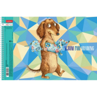 Альбом для рисования А4 40л "ТаксаLIFE" на спирали, перфорация на отрыв, 4 дизайна 067334 от магазина "Карандаш"