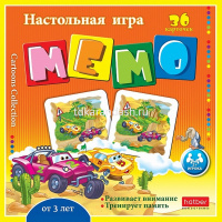 Игра настольная "Мемо. Авторалли" (36 карточек) 028011 от магазина "Карандаш"