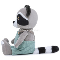 Енот "Джо" 25см в комбинезоне, серый ЕД/25/КБ от магазина "Карандаш"