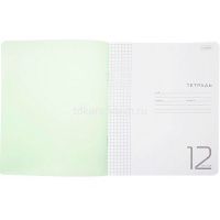 Тетрадь А5 12л клетка "Зеленая" на скобе, пластиковая обложка 12Т5В1/083406 от магазина "Карандаш"