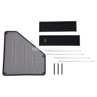 Лоток д/бумаг вертикальный 3 отделения 310х240х290мм сборный черный, металл 9197 от магазина "Карандаш"