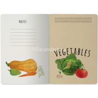 Тетрадь А5 40л клетка "Vegan" прошитый блок матовая ламинация 7-40-001/127 от магазина "Карандаш"