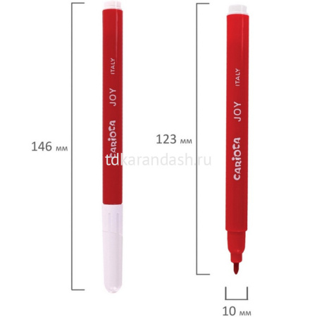 Фломастеры 30 цветов "Joy" 60шт., с вентилируемым колпачком картон 41015 от магазина "Карандаш"