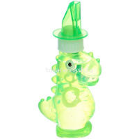 Мыльные пузыри "Динозавр" 15см, 2 отверстия, 4 цвета, со свистком PS2624 от магазина "Карандаш"