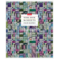 Тетрадь А5 96л клетка "Color graphics" на скобе глянцевая ламинация, 5 дизайнов 96Т5лВ1/060150 от магазина "Карандаш"