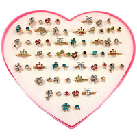 Кольцо с цветным камнем, ассорти, золото, металл Y8024-18 от магазина "Карандаш"