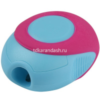 Точилка 1 отв. "Fun Craphix. Rex" 40х30мм с контейнером, пластик/резина, 3 цвета 35-0057 от магазина "Карандаш"