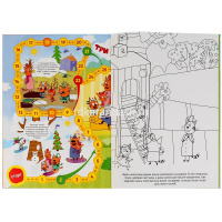 Раскраска-ходилка "Три кота" (15 игр, фишки, кубик) 12 стр. 978-5-506-03064-5 от магазина "Карандаш"