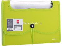 Папка на резинке 7 отделений "Vivid" А4 0,75мм салатовый E38127 от магазина "Карандаш"