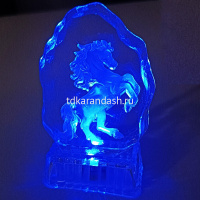 Сувенир "Лошадь" 10см светящийся, стекло Y220-13 от магазина "Карандаш"