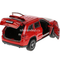 Машина "Jeep Grand Cherokee" красная, инерционная, металл 12см, двери (открывающиеся двери) от магазина "Карандаш"