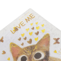 Тетрадь А5 60л клетка "Котики. Счастье" на спирали, обложка полипропилен, фольга 7-60-1268/03 от магазина "Карандаш"