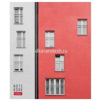 Тетрадь А5 96л клетка "Окна" на скобе, матовая ламинация 5 дизайнов 090341 от магазина "Карандаш"