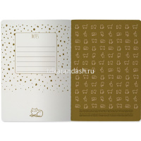 Тетрадь А5 40л клетка "Котофей" прошитый блок матовая ламинация 7-40-001/130 от магазина "Карандаш"