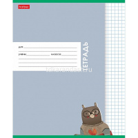 Тетрадь А5 12л клетка "Сами с усами" на скобе 5 дизайнов 12Т5В1/075825 от магазина "Карандаш"