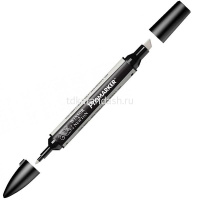 Маркер художественный "Pro" холодный серый, двухсторонний 2PMSCG2 от магазина "Карандаш"