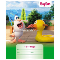 Тетрадь А5 12л узкая линия "Буба" на скобе 5 дизайнов 082486 от магазина "Карандаш"